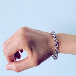 Lisa Ridout Bracelet. Sterling silver chain bracelet.